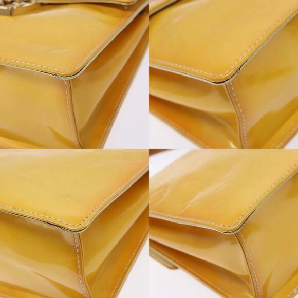 LOUIS VUITTON Monogram Vernis Spring Street Bag Lime Yellow M91068 - Picture 10 of 13